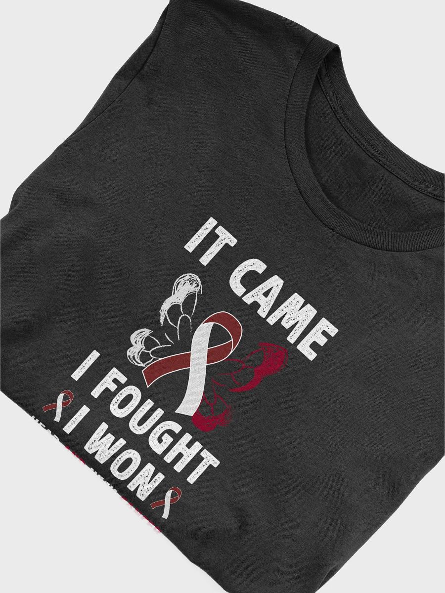 It Came We Fought I Won Head and Neck Cancer Survivor | Awareness Ribbon Survivor T-Shirt product image (5)