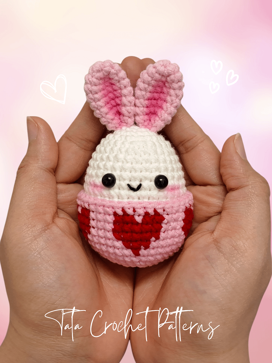 (8 in 1) Crochet Pattern - Super Cute Easter Bunny Eggs Amigurumi product image (11)