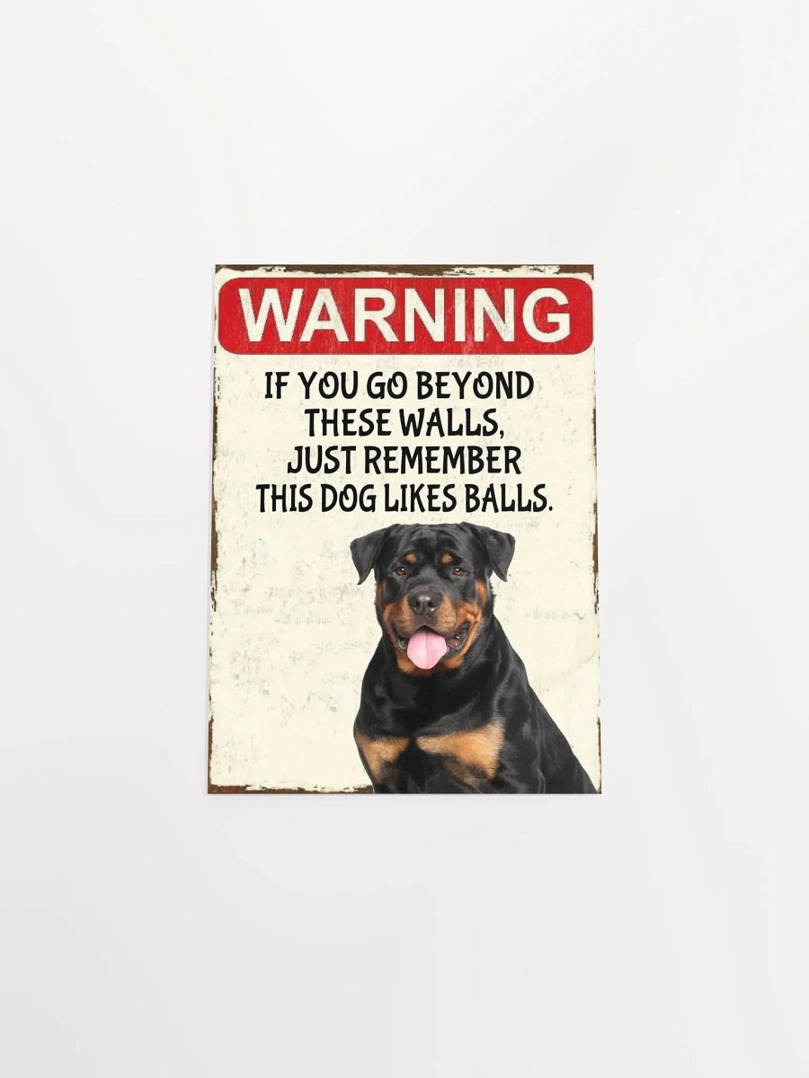Rottweiler Warning Poster product image (21)
