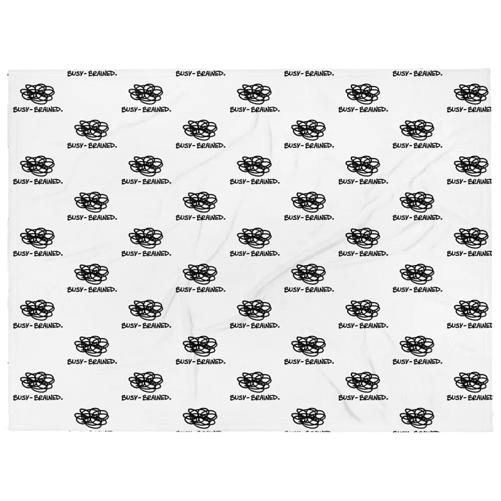 BUSY-BRAINED fuzzy throw blanket product image (1)