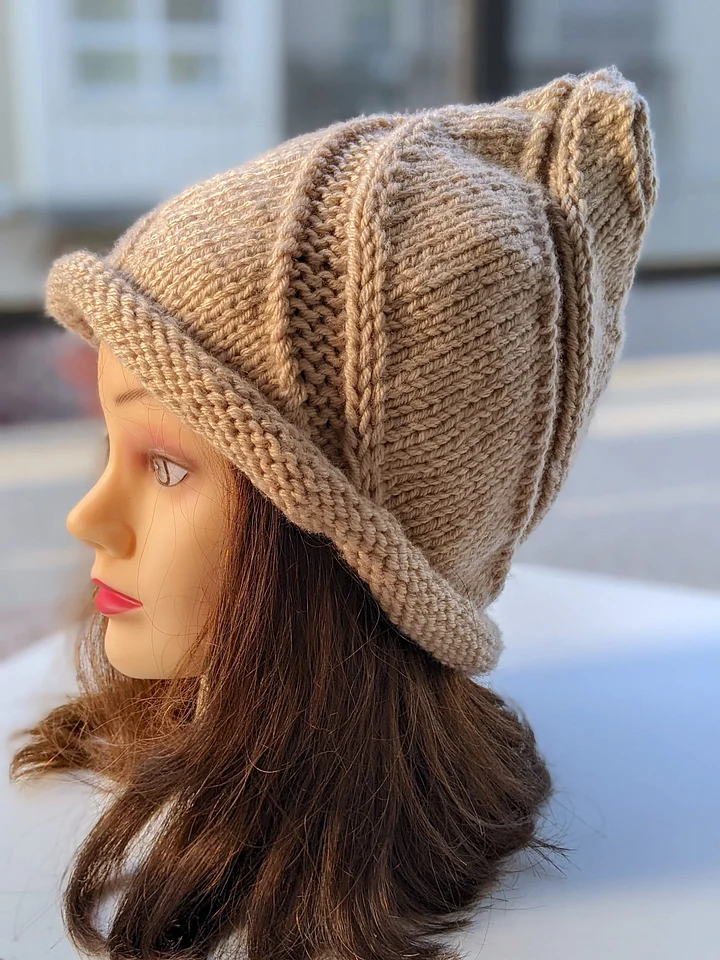 Swirl Witch Knit Hat Pattern product image (1)