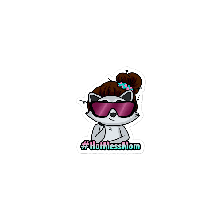 Brunette Hot Mess Mom Magnet product image (1)