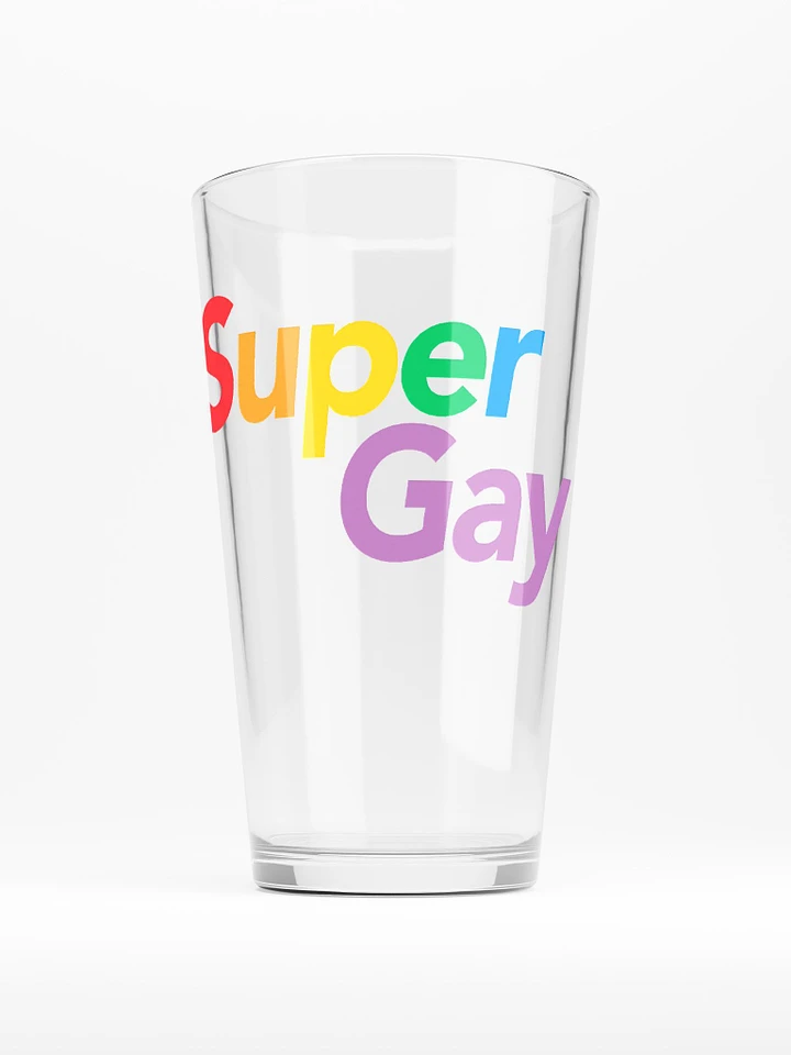 Super Gay Pint Glass 2 product image (1)