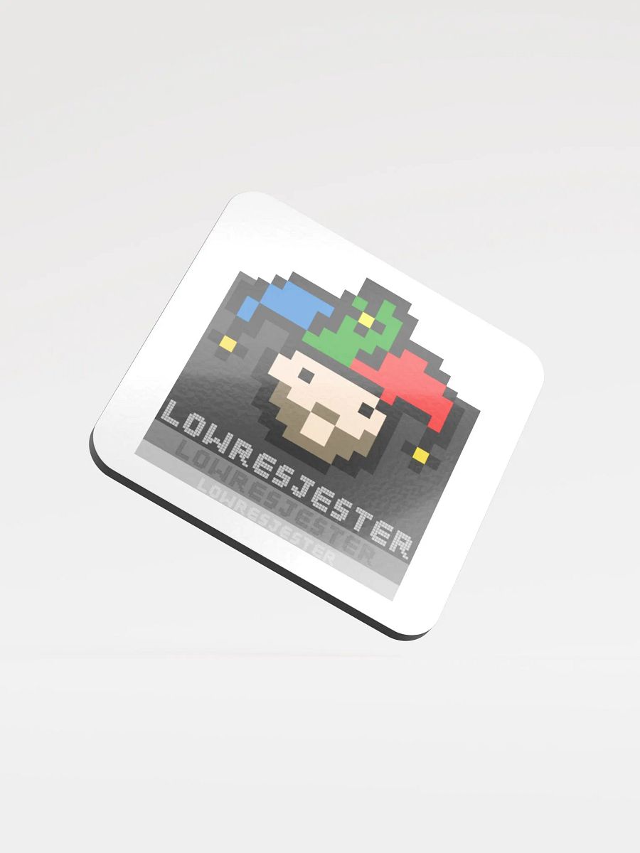 Pixelated Jester Cork Coaster product image (2)