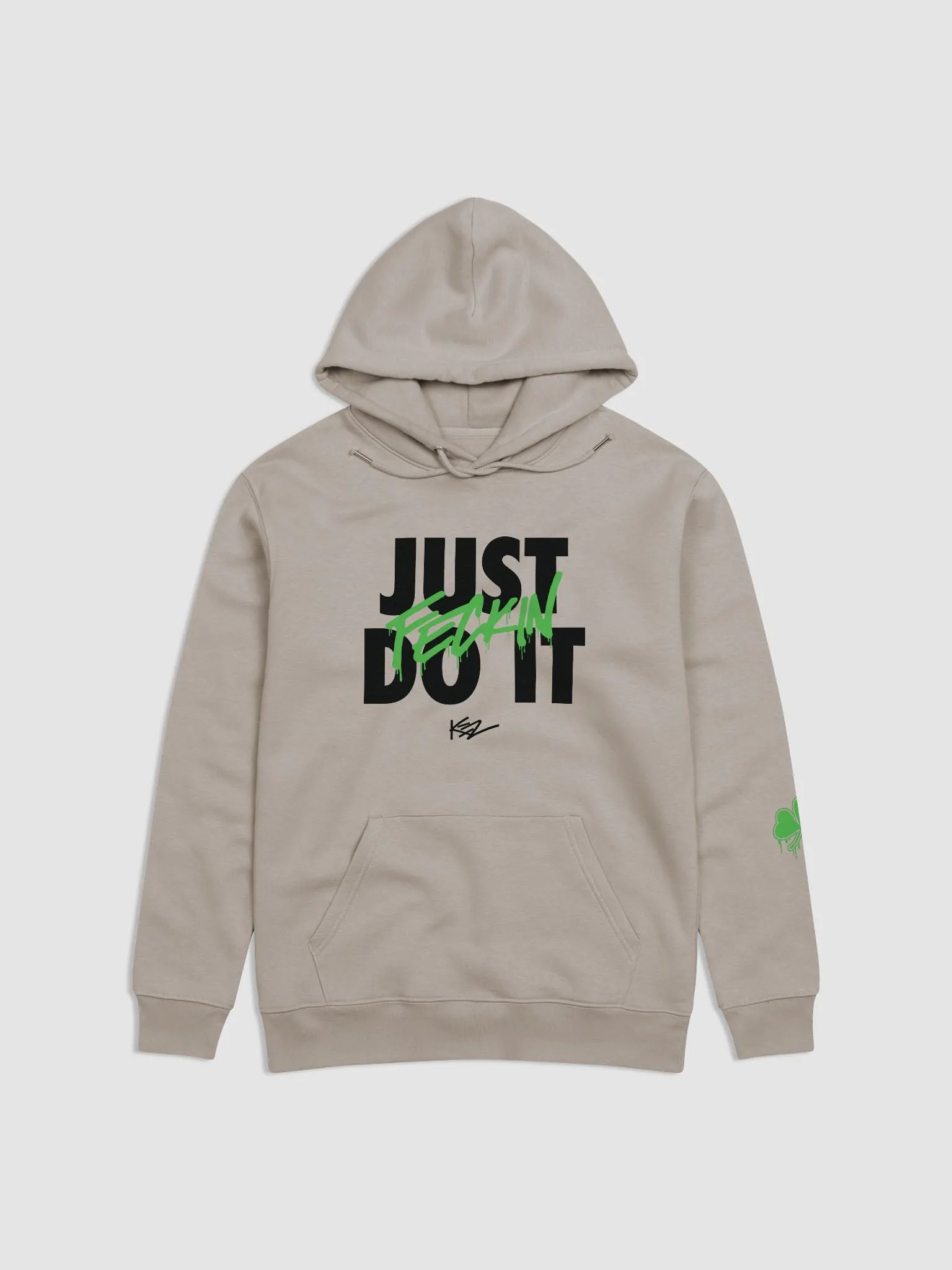 JUST FECKIN DO IT UNISEX HOODIE - Desert Dust product image (1)
