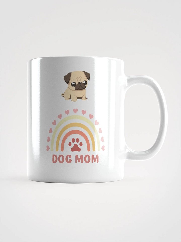 Rainbow Pug Dog Mom Mug product image (1)