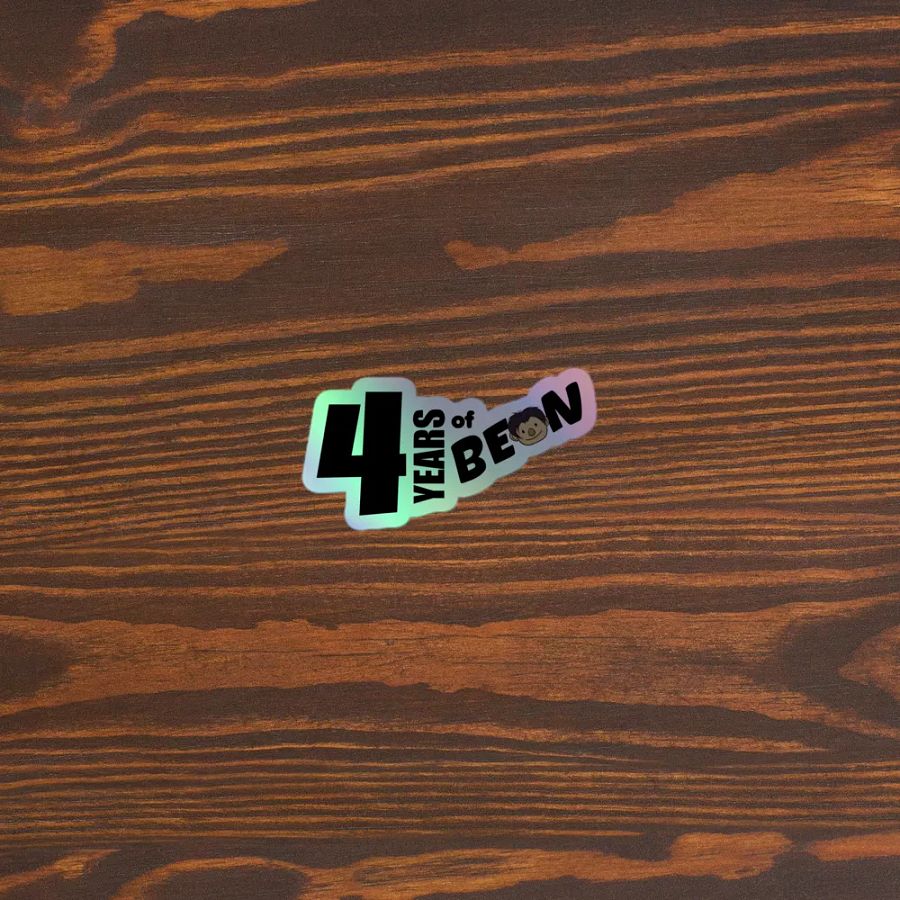 4-Year Anniversary Shiny Sticker product image (3)