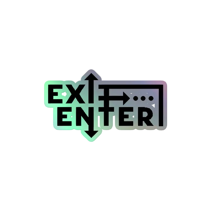 Exit Enter Holographic Sticker Sheet product image (2)