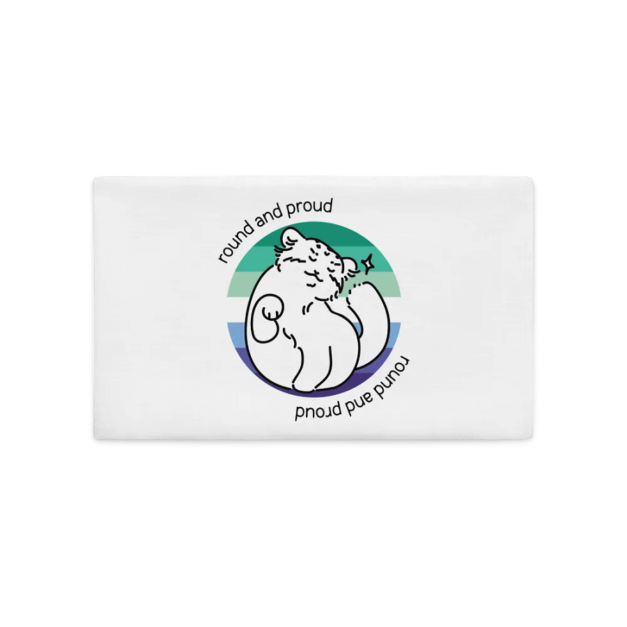 Round and Proud Manul Gay MLM Version - Pillow Case product image (2)