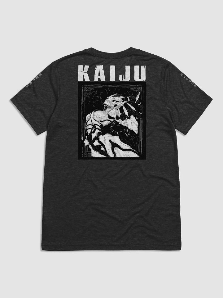 - [BACK PRINT] - KAIJU Blackout Triblend Short Sleeve product image (2)