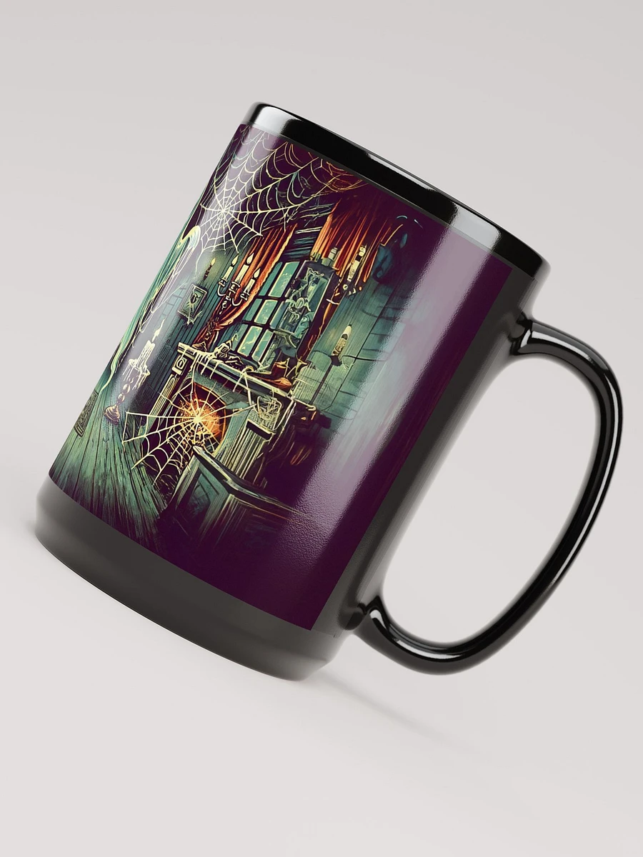 Ghost in a Haunted House Black Glossy Mug product image (5)