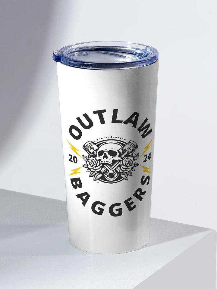 Outlaw Baggers Piston 20oz Stainless Steel Tumbler product image (1)