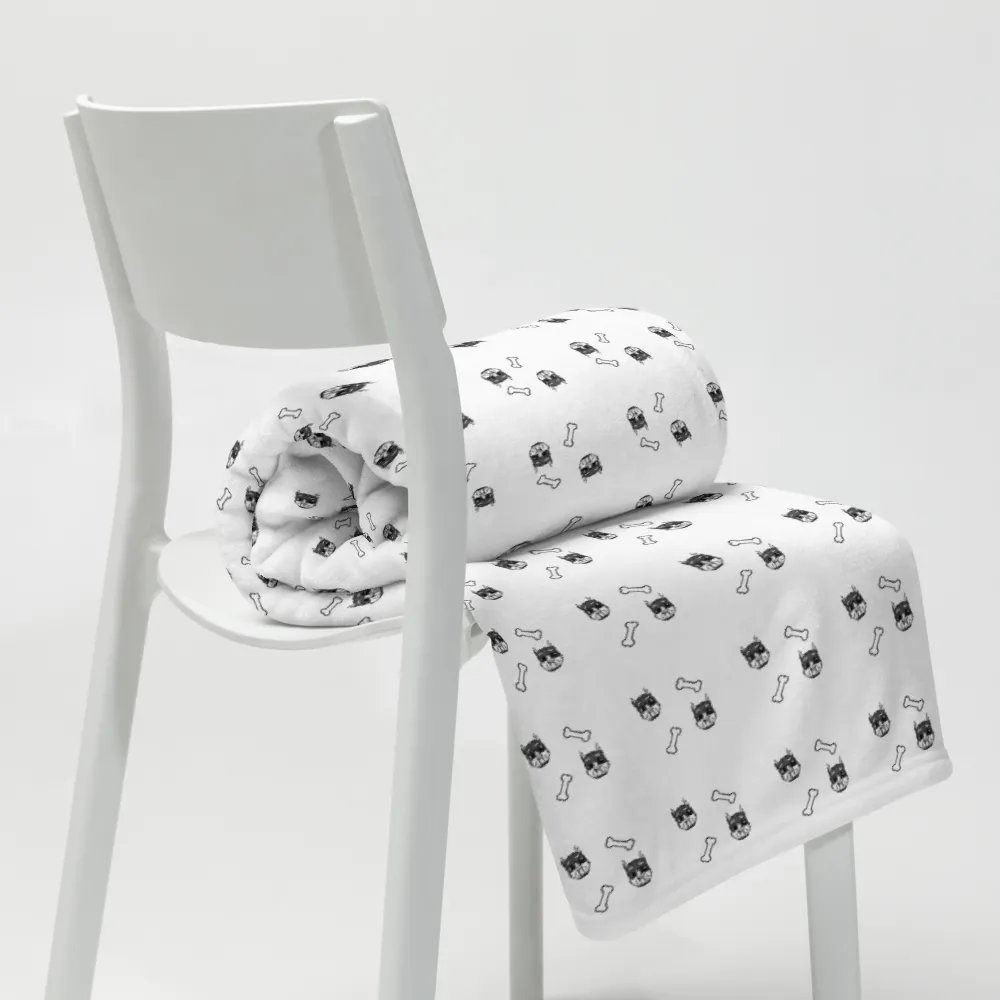 Rubberhose Pup & Bone - Throw Blanket product image (8)