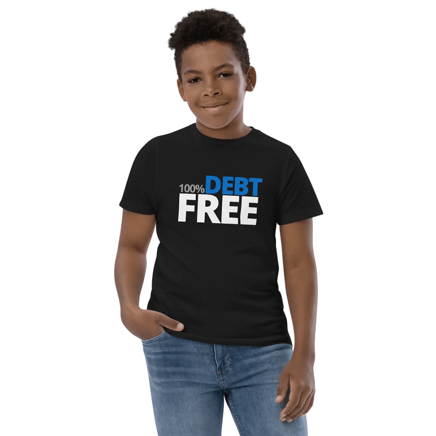 100% Debt Free Kids Tshirt product image (2)