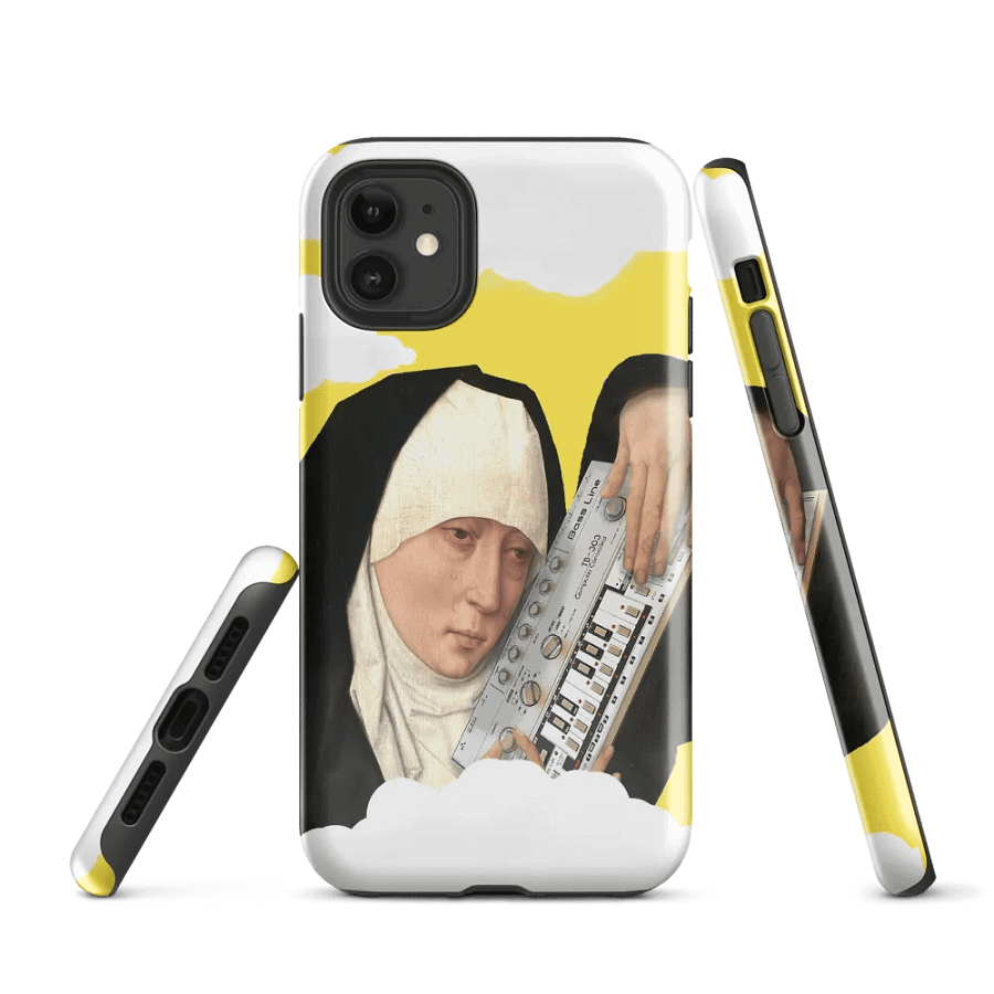 Mater Dolorosa meets Roland TB 303 by Frank Fonik, Techno EDM Tough Case for iPhone® product image (1)
