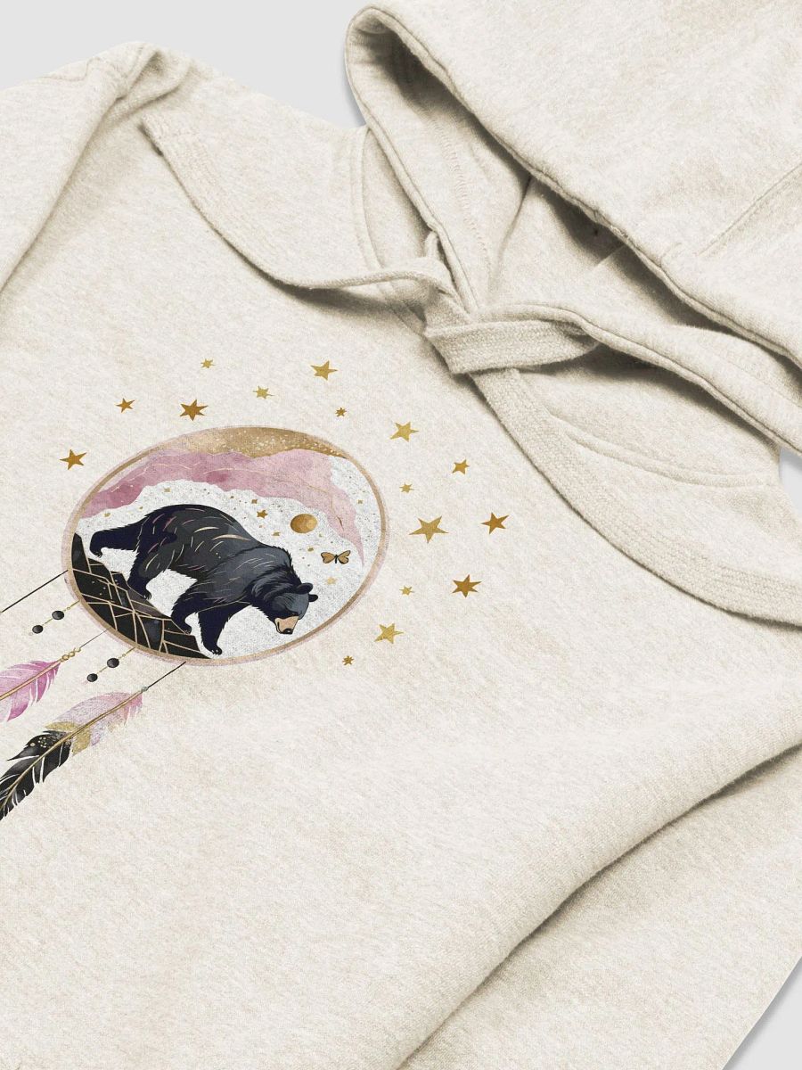Pink and Gold Glitter Medicine Shield Bear Hoodie product image (17)