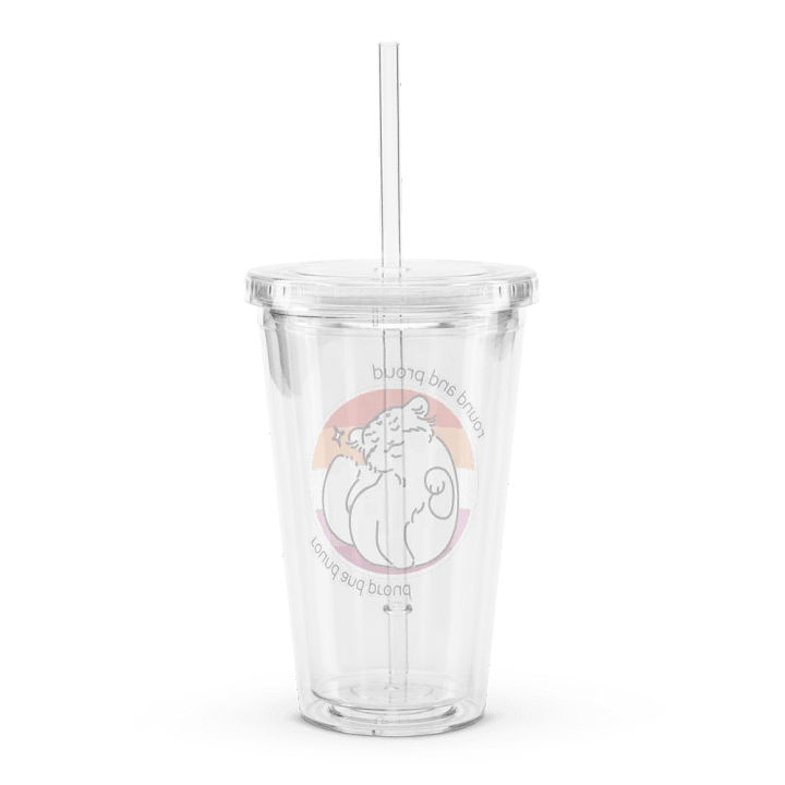 Round and Proud Manul Lesbian Version - Transparent Cup & Straw product image (2)