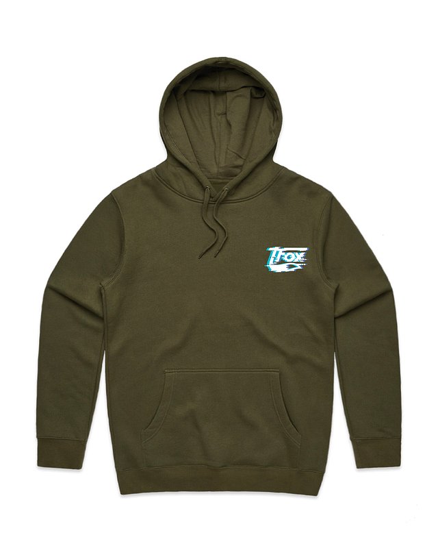 FOX GLITCH HOODIE- ARMY product image (1)