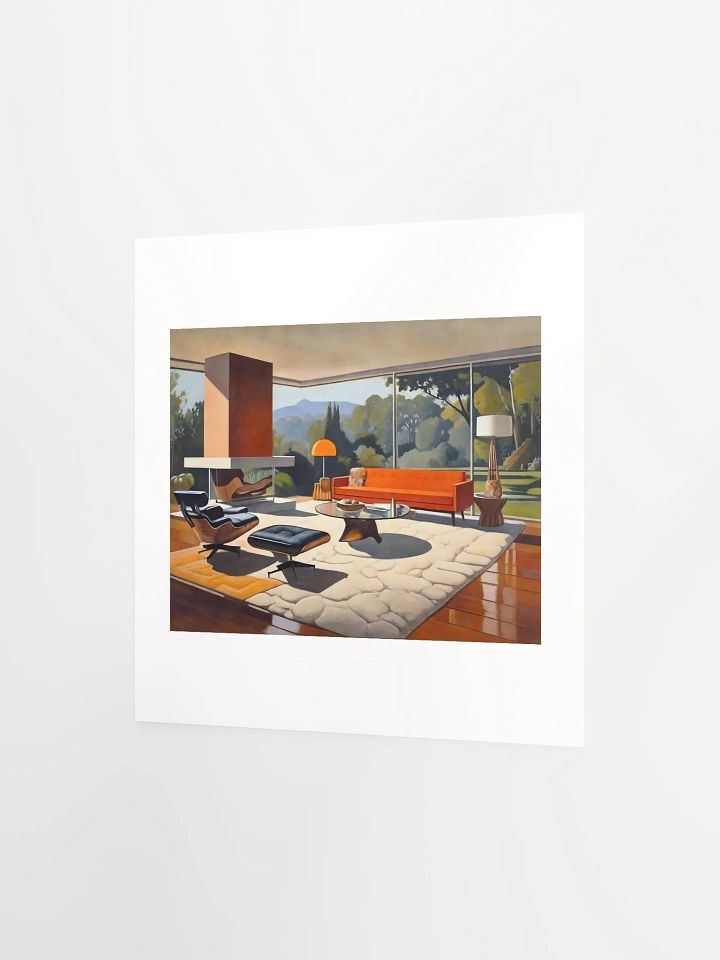 Midcentury Modern Living Room With A View - Print product image (9)