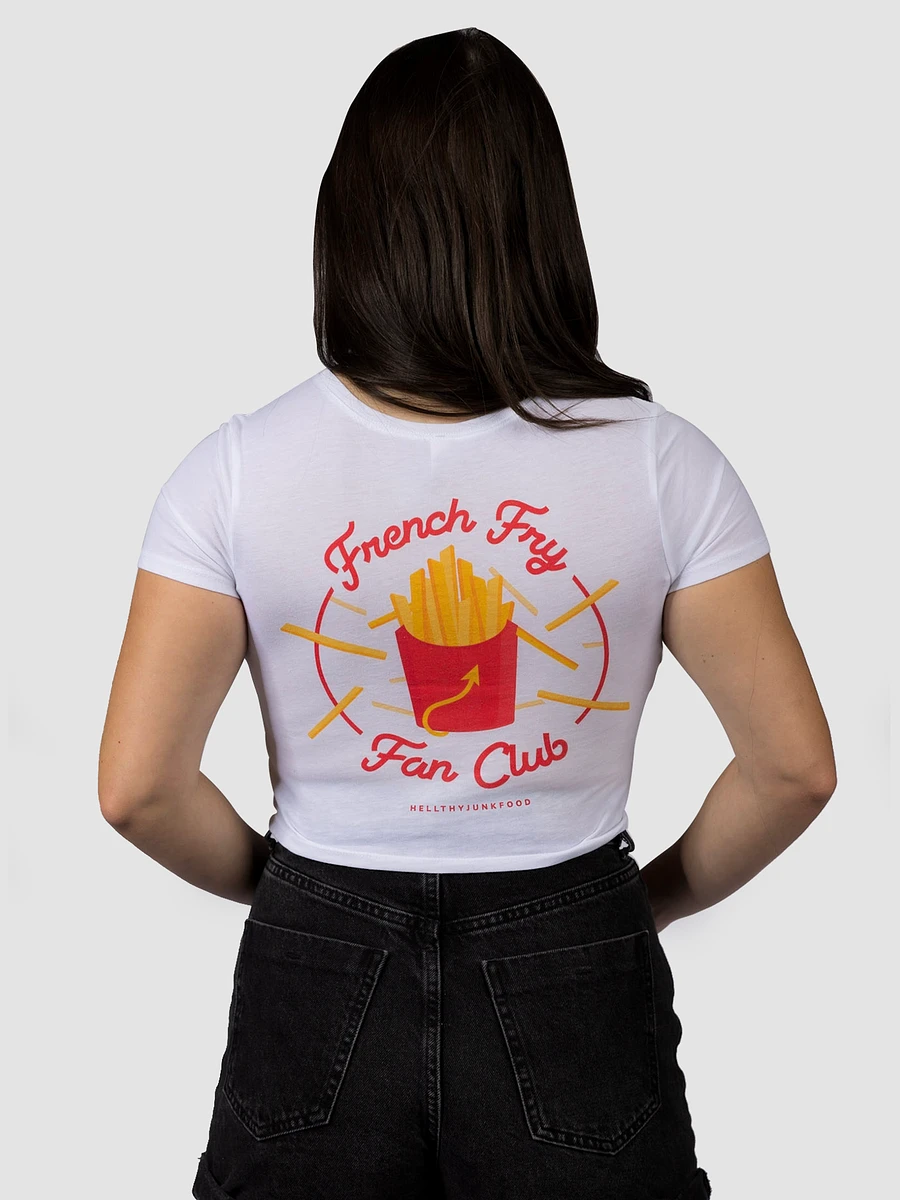 French Fry Fan Club Cropped T-Shirt - White product image (6)