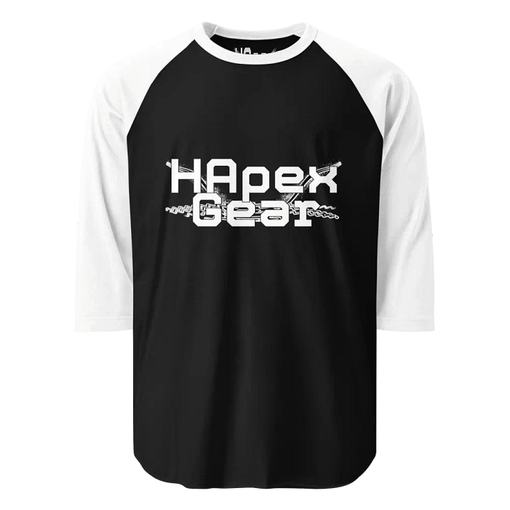 Fine Jersey Raglan Tee - White HApex Gear Black Logo product image (1)