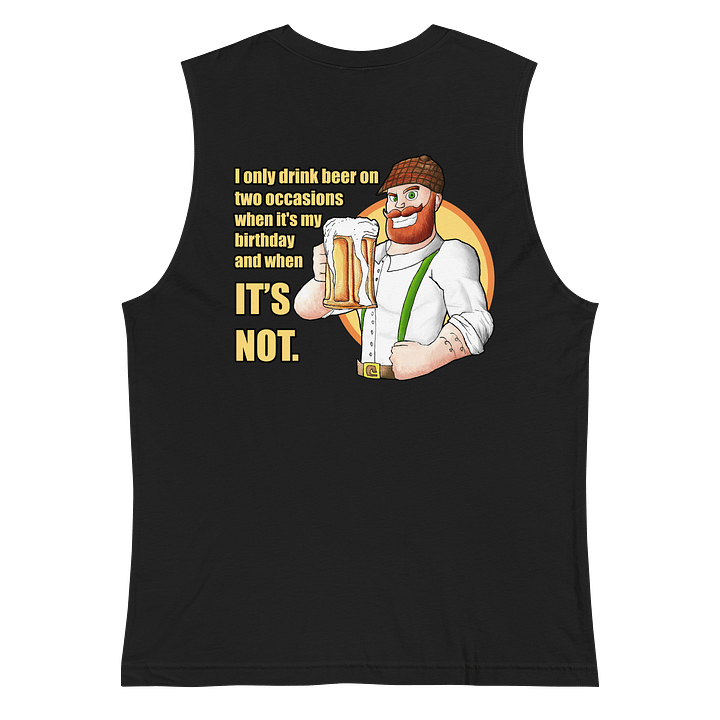 Beer Lad 3 muscle tank back product image (2)