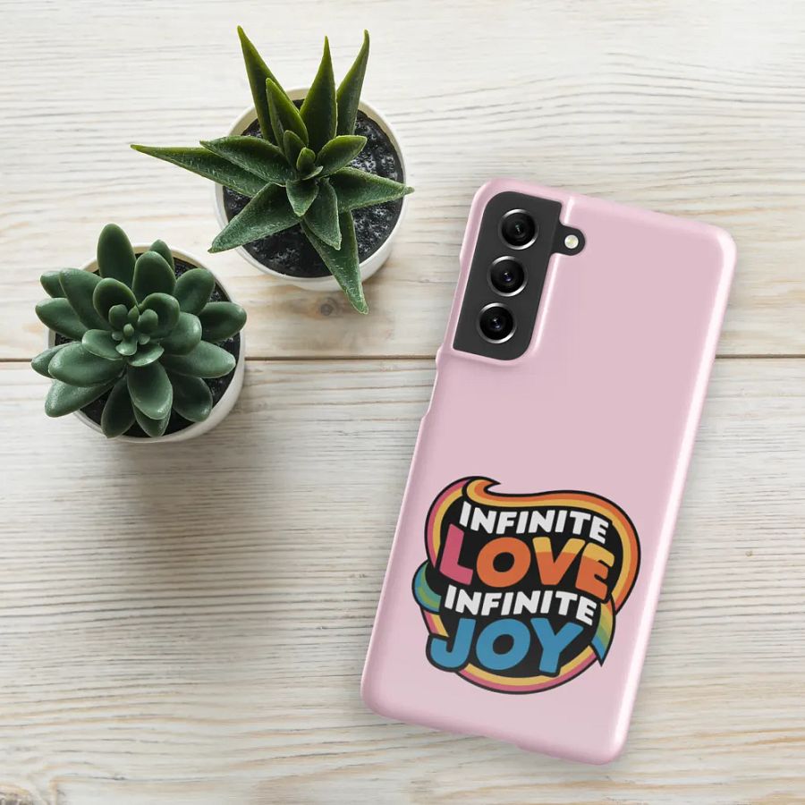 Infinite Love Infinite Joy Snap Case for Samsung (Pink) product image (5)