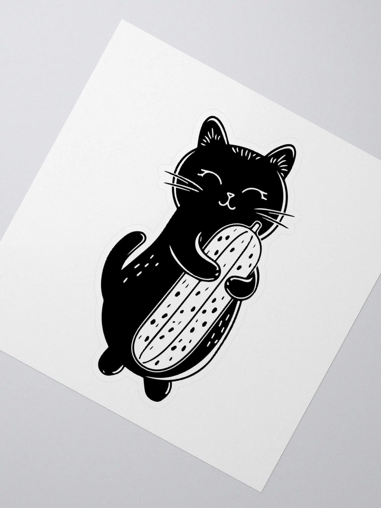Pickle Hugs Cat Sticker product image (5)