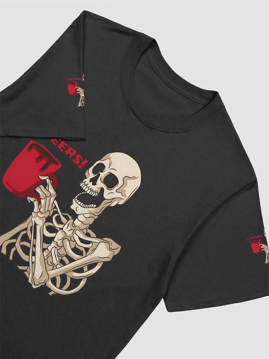 Skeleton Cheers for Halloween Unisex Tee product image (6)