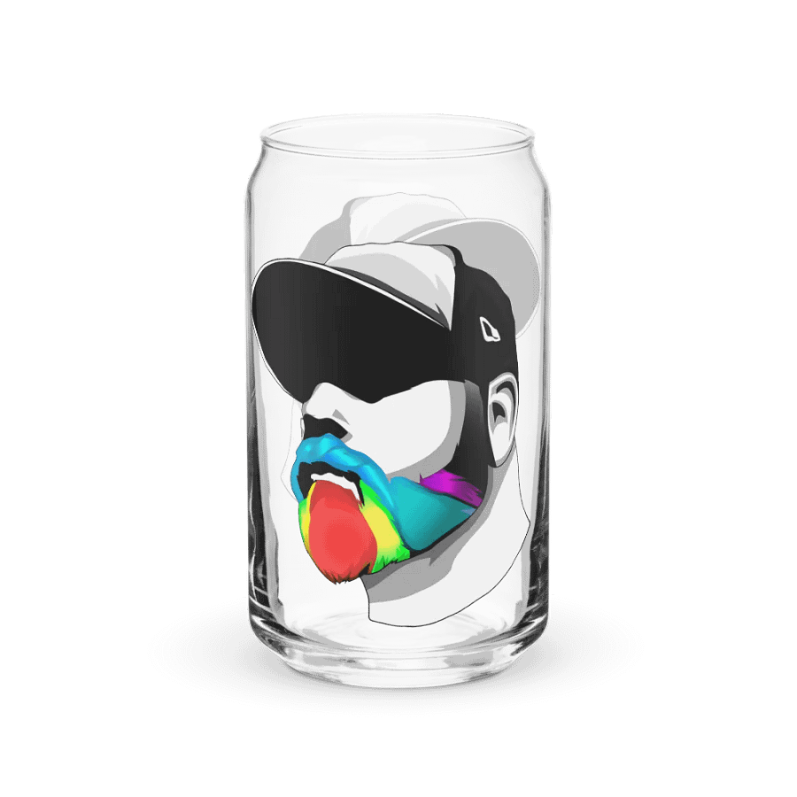 RainbowBeard New Head Logo Can-Shaped Glass 16oz product image (40)