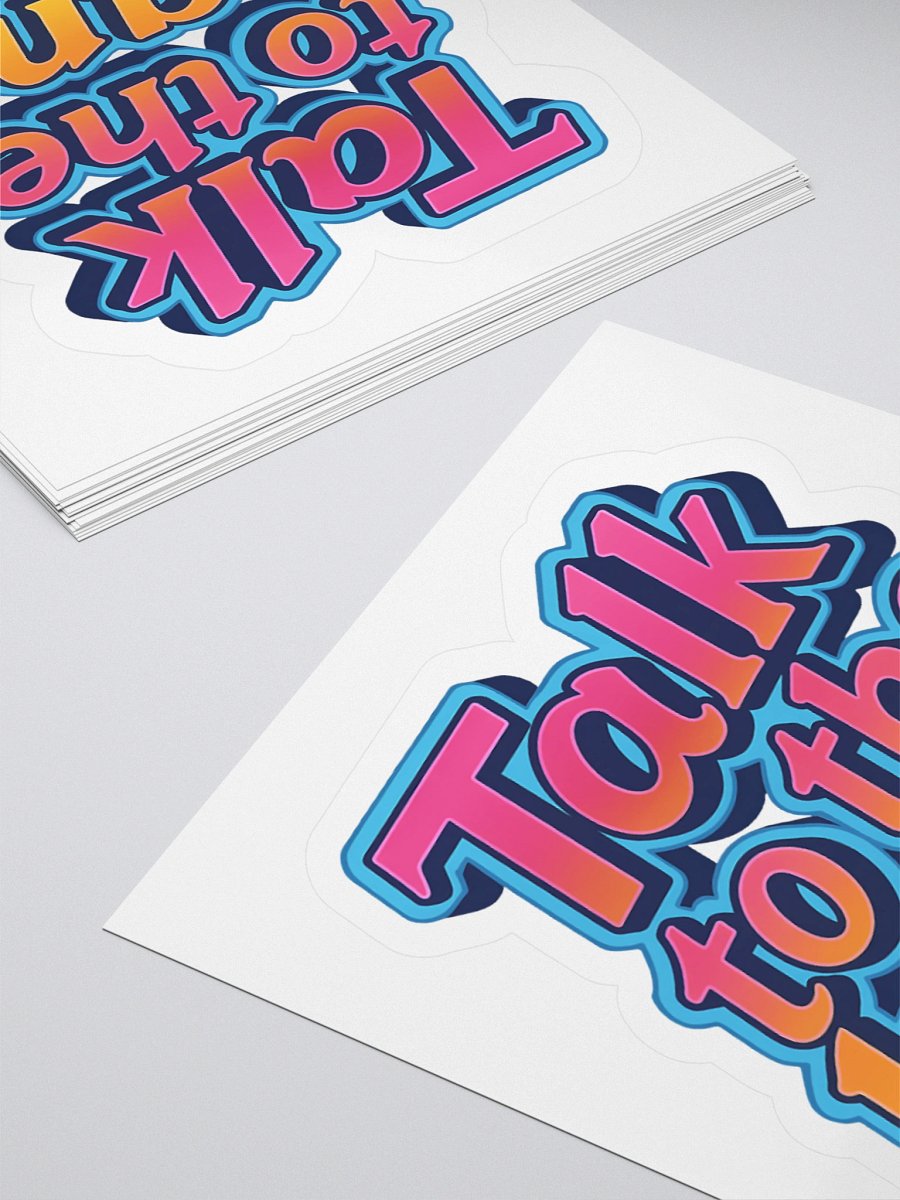 Talk to the Hand Sticker product image (4)