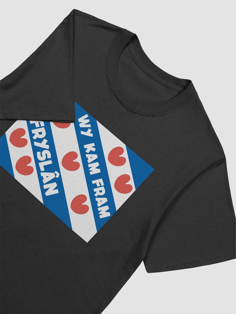 Wy kam fram Fryslân Flag - Shirt (black/coloured) product image (3)