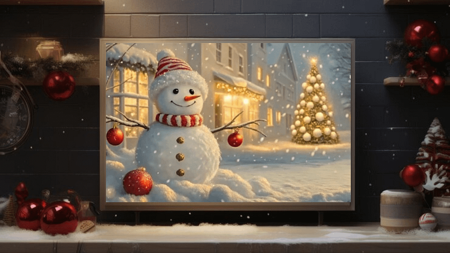 The Snowman’s Festive Wonderland Christmas in the Village - Frame TV II product image (2)