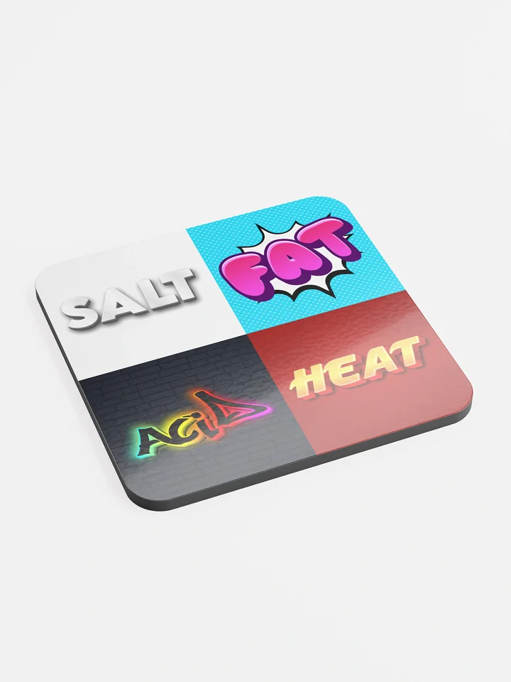 Salt Fat Acid Heatr - Glossed Cork Coaster product image (2)