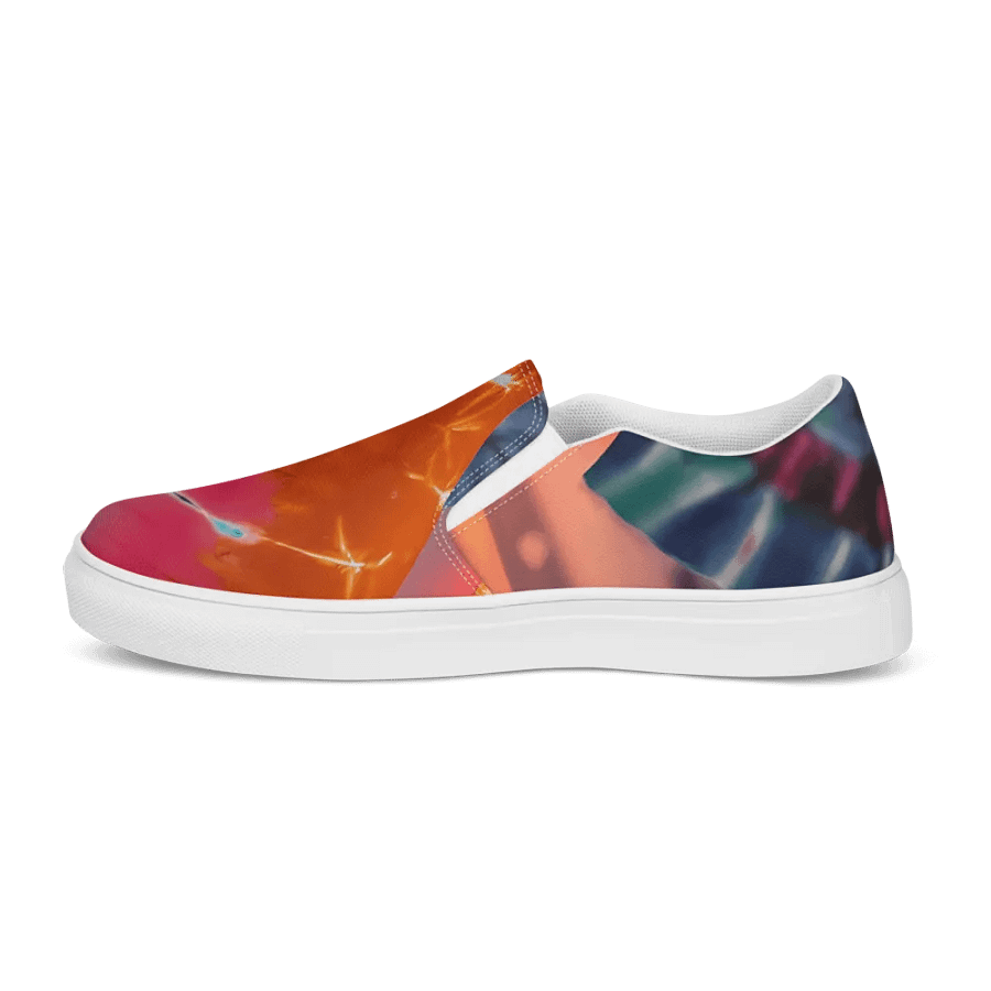 Marble Swirl Tie-Dye Women's Slip-On Shoes product image (8)