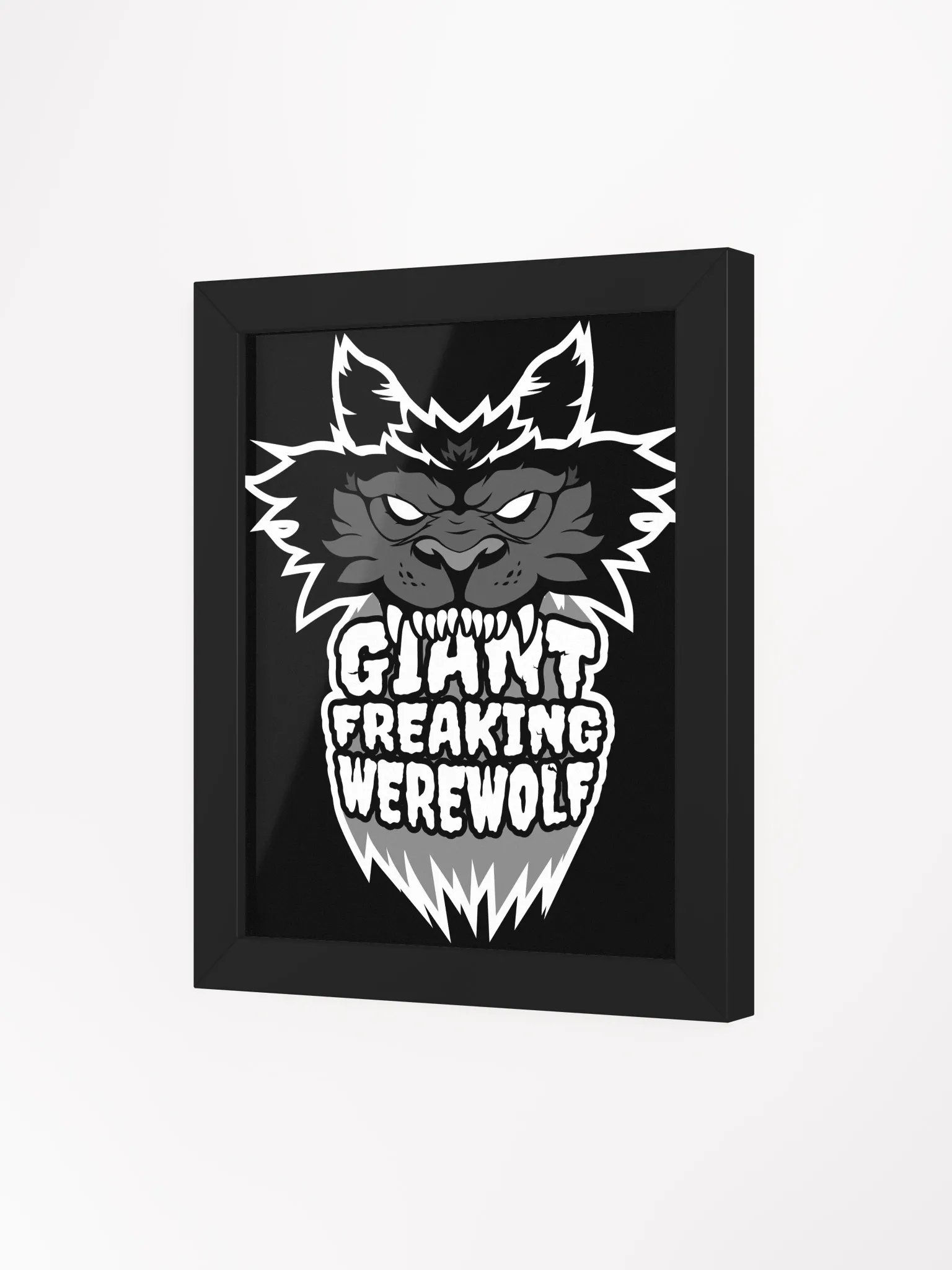 Giant Freaking Werewolf Stylized Matte Poster product image (12)