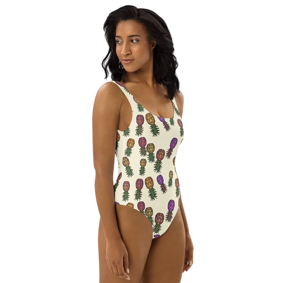 Upside-down Pineapple Swinger Pineapples Print Color Mix one-piece swimsuit product image (31)