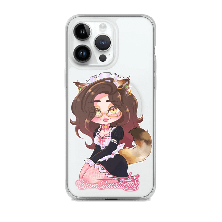 SamSasstic Cat Maid MagSafe® Clear Case for iPhone® product image (1)
