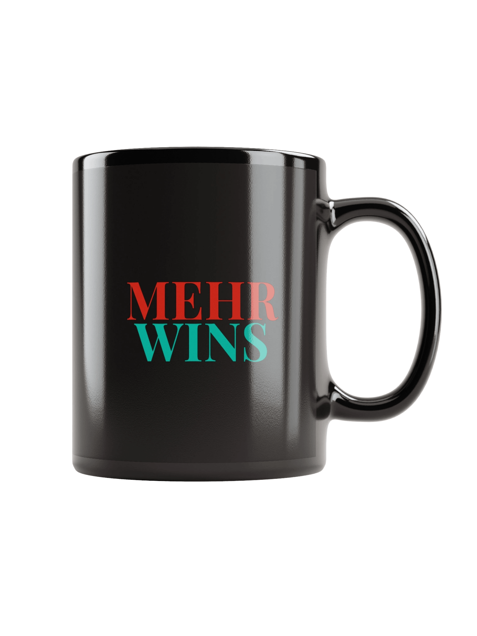 Mehr Wins Black Mug - MWC product image (1)
