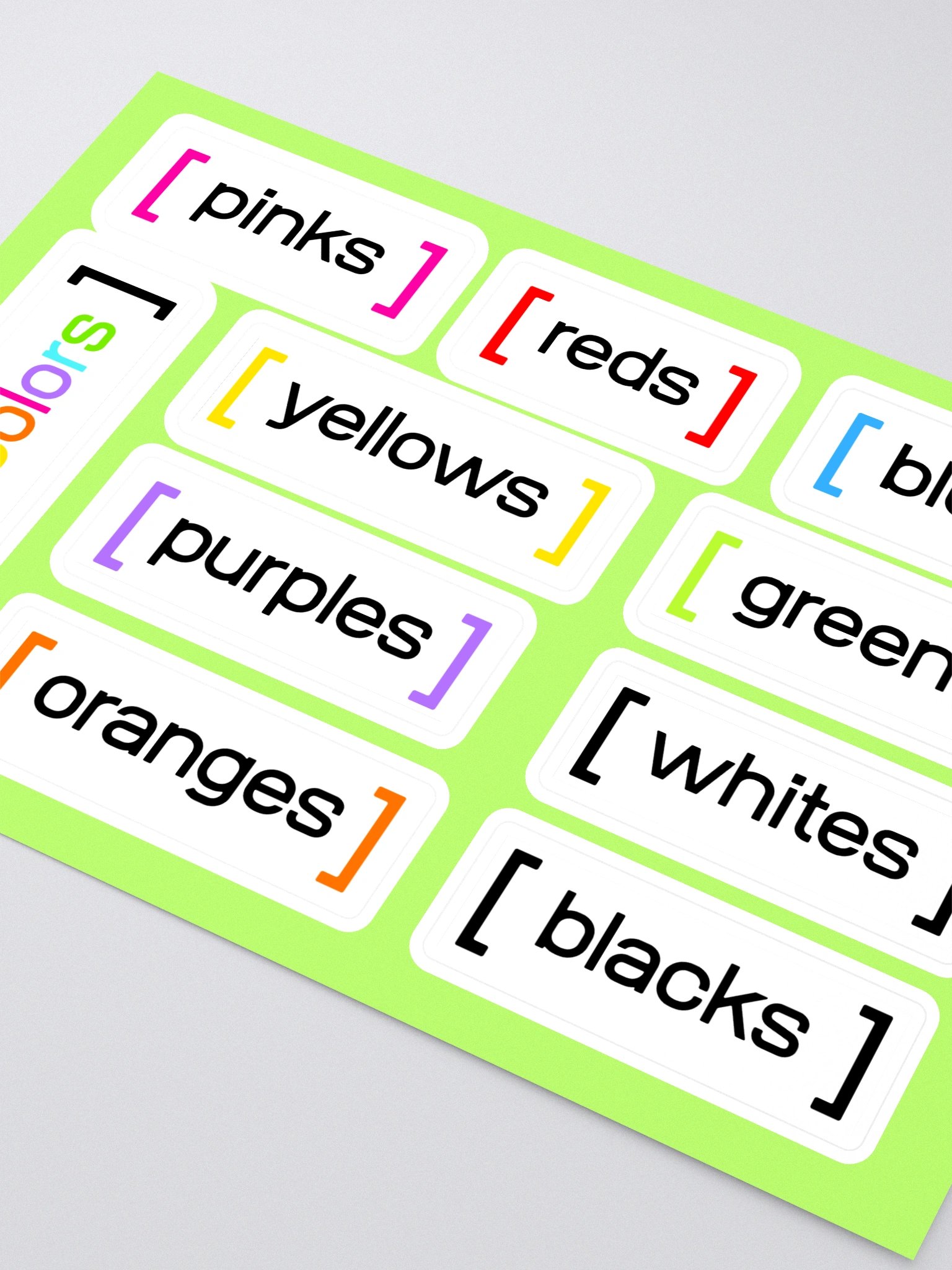 Drawer Labels by Color (white) product image (2)