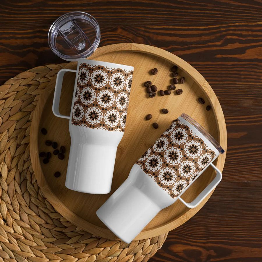Vintage Floral Symphony 25 oz Travel Mug product image (6)