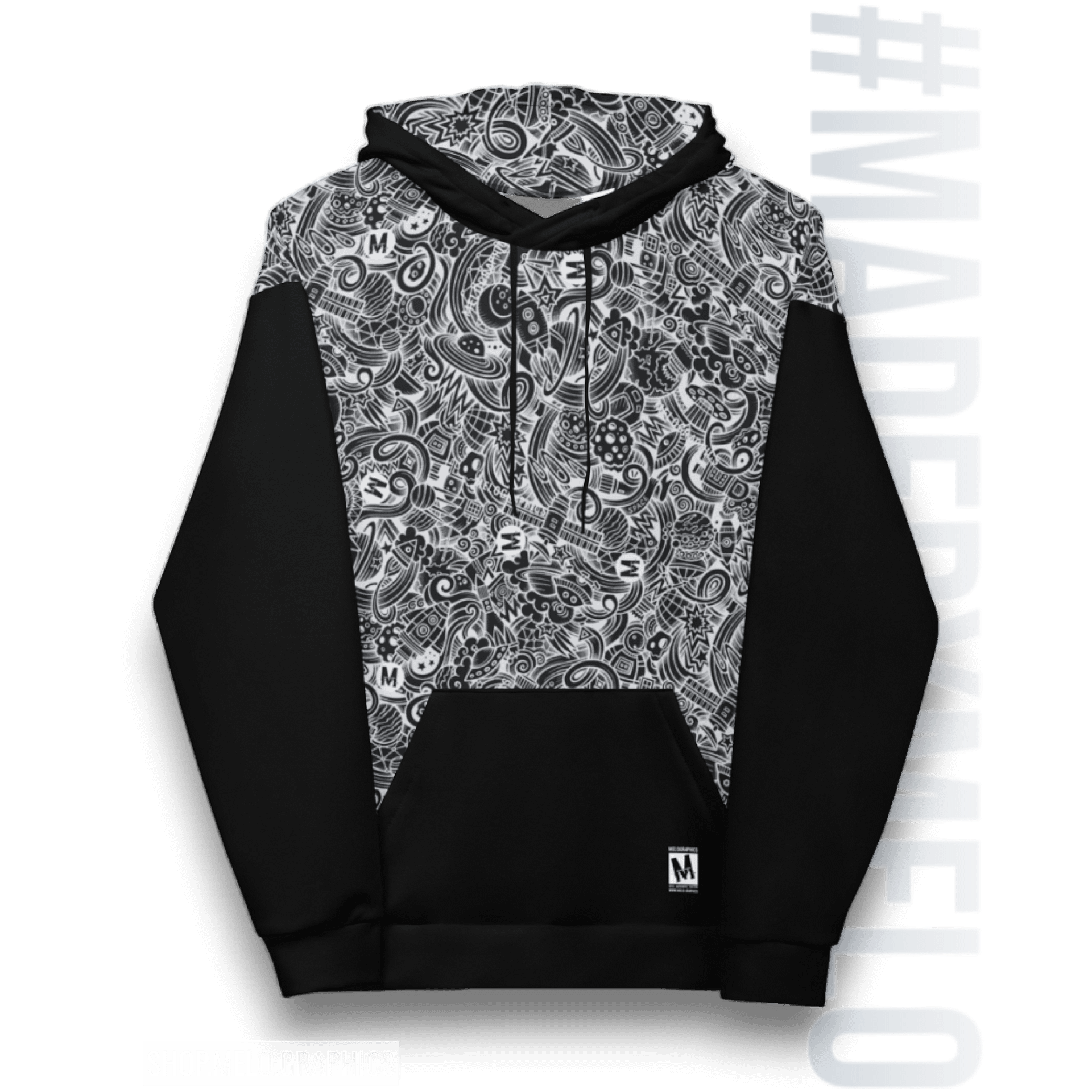 Dark Space Scribble - Ultimate Hoodie | #MadeByMELO product image (3)