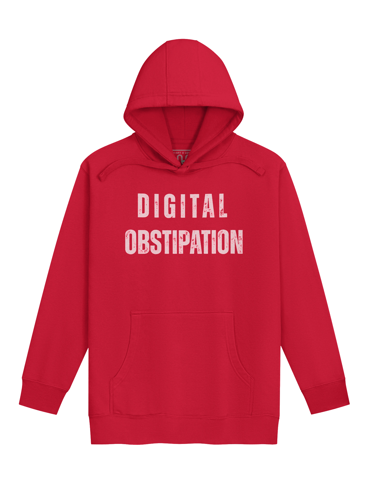 DIGITAL OBSTIPATION Hoodie – Exclusive M‑Art & Design Statement Wear product image (1)
