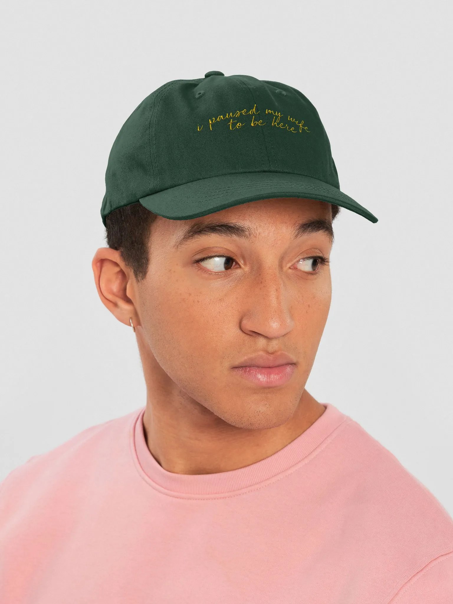 Dad Hat - i paused my wife to be here product image (6)