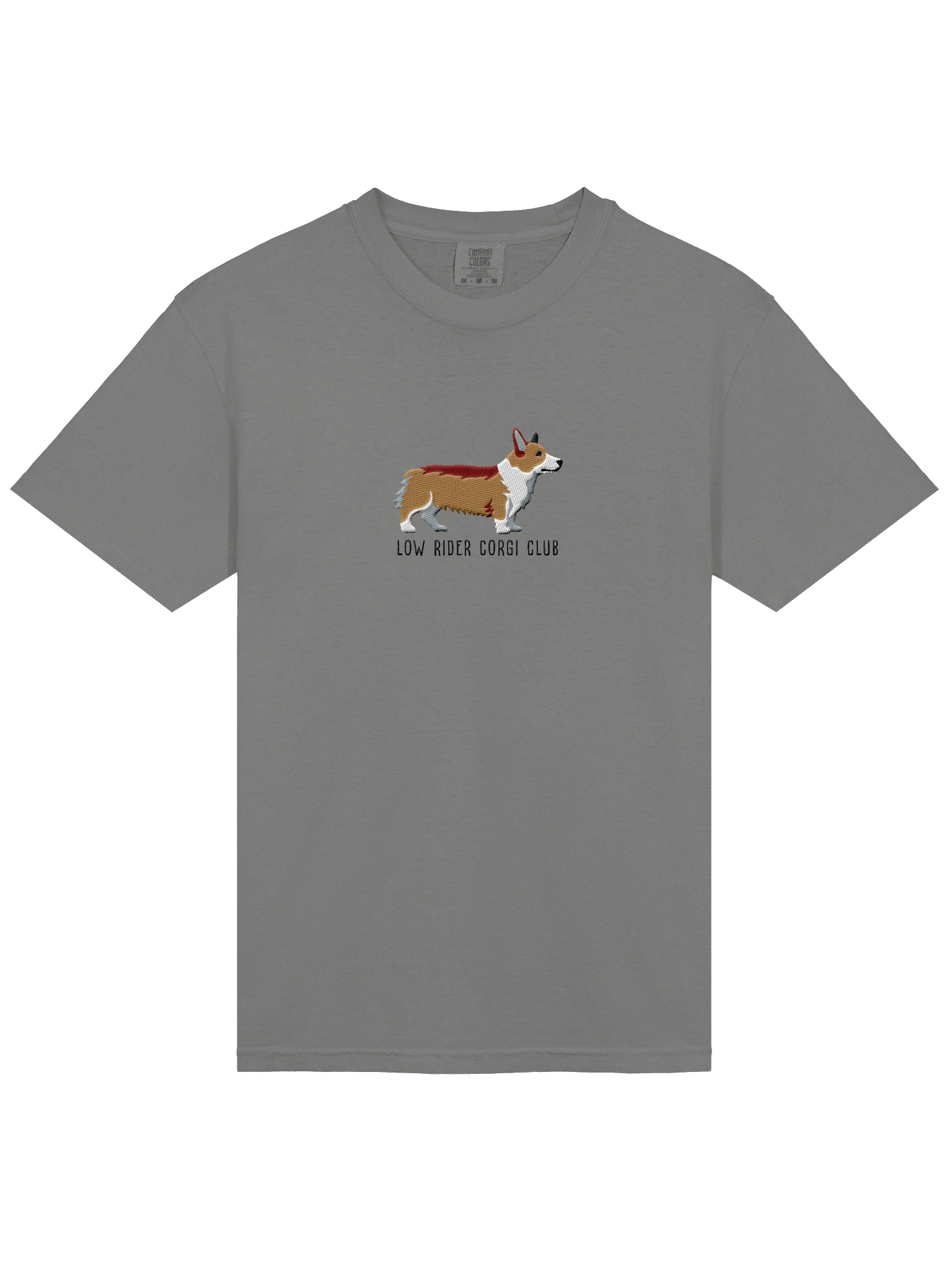 Low Rider Corgi Club T-Shirt(Embroidered) of a Pembroke Welsh Corgi(Tan) product image (14)