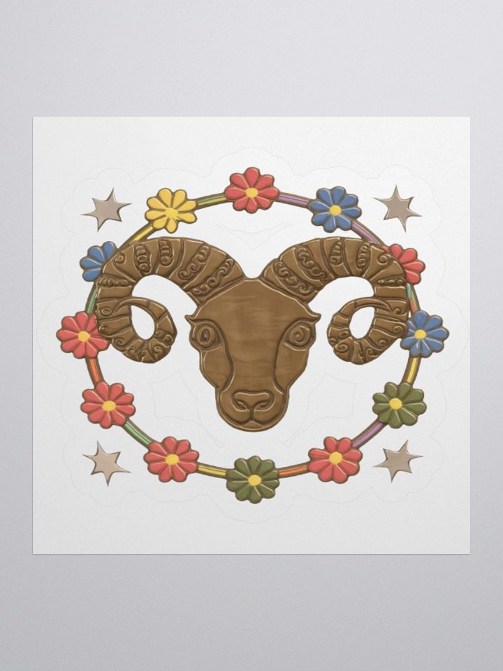 Aries Zodiac Kiss-Cut Sticker product image (3)