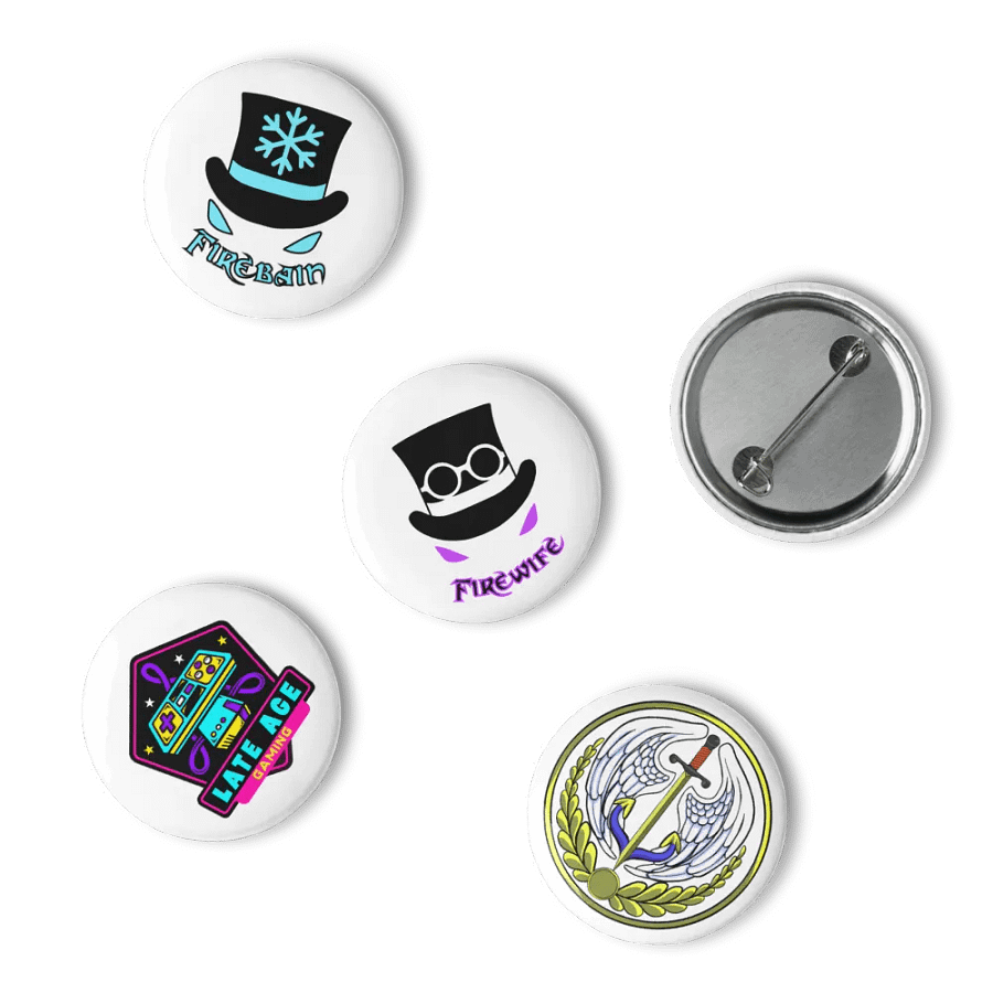 Firebain Frost & Flame Pin Buttons Set product image (15)