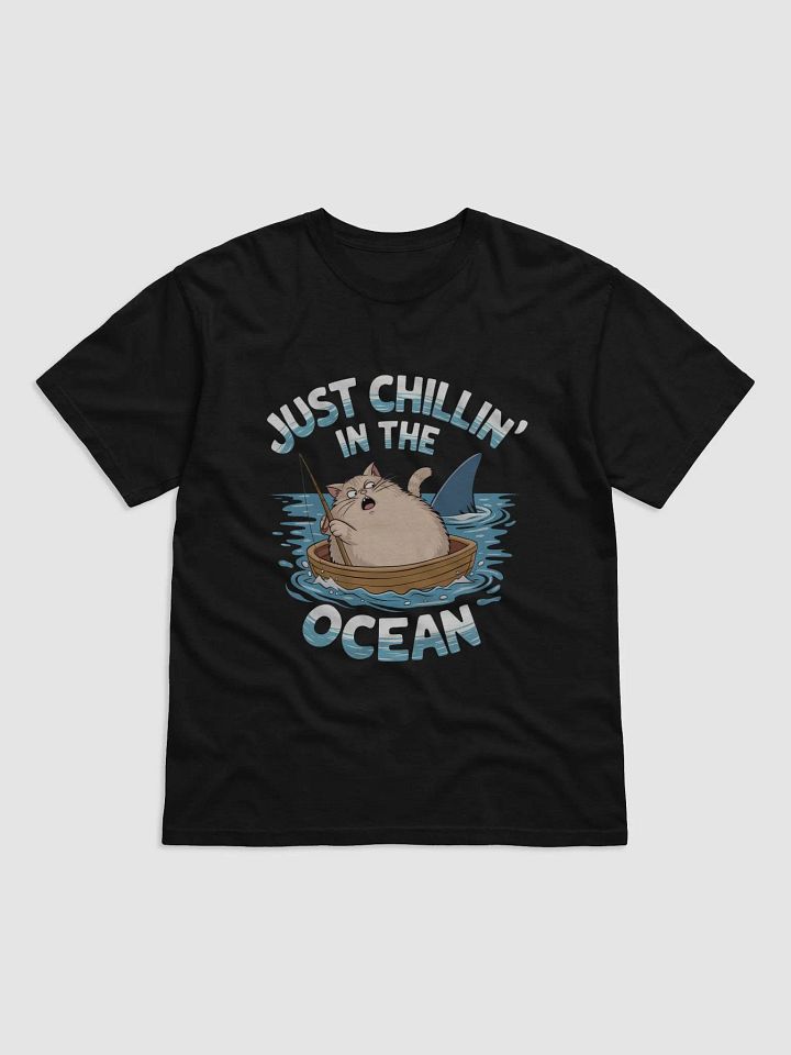 Ocean Chill Cat Comfort Colors Heavyweight T-Shirt product image (1)