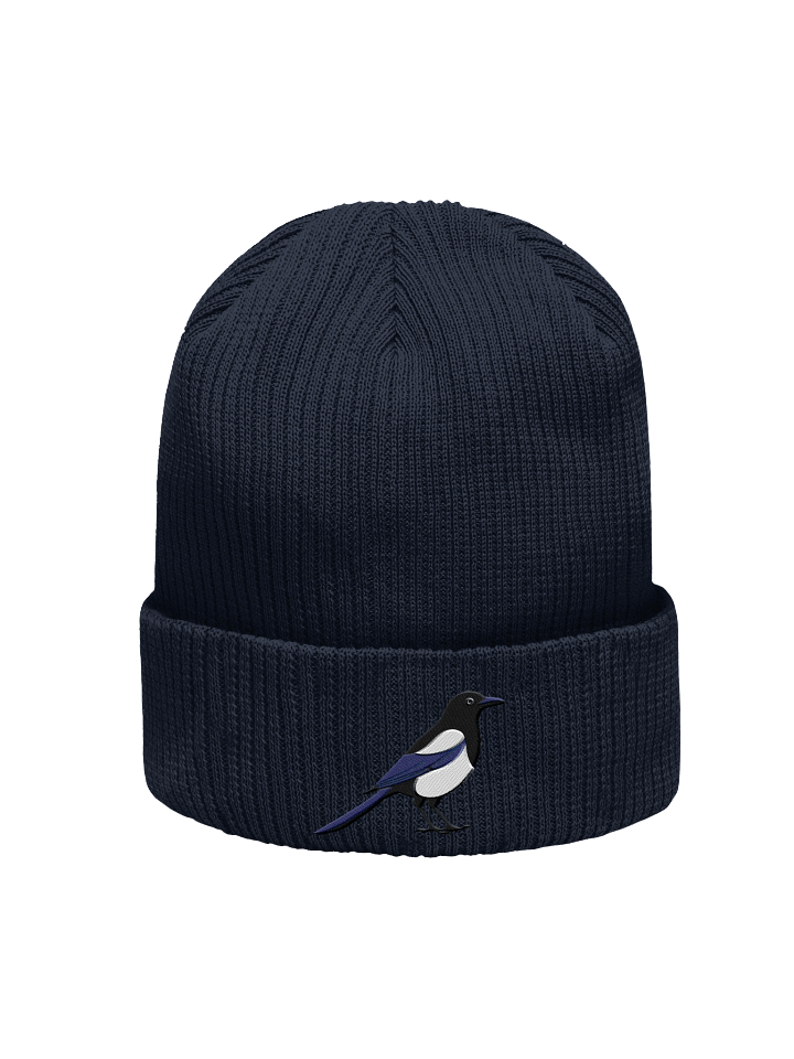 Magpie Melody Embroidered Organic Beanie product image (3)