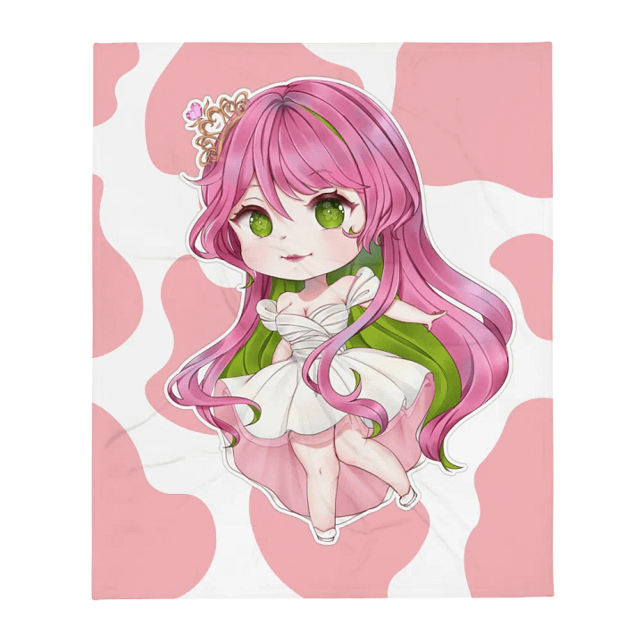 Pink Cow Print Blanket product image (1)